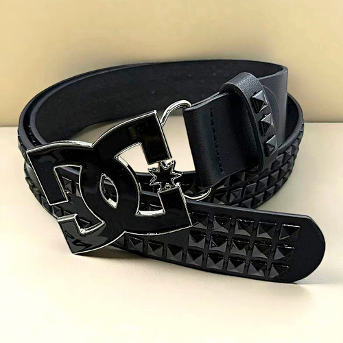 Men black studded belt - men’s,