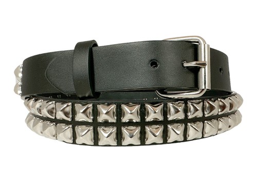 Two row pyramid stud - stud, belt