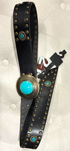 Twenty one black leather - one,
