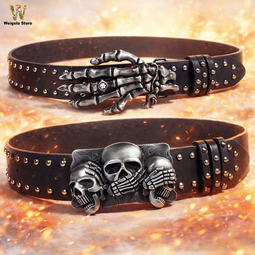 Gothic punk skull - gothic, black