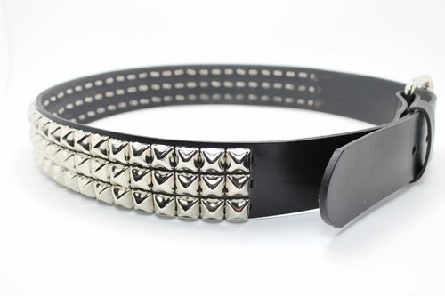 Genuine leather black studded - genuine,