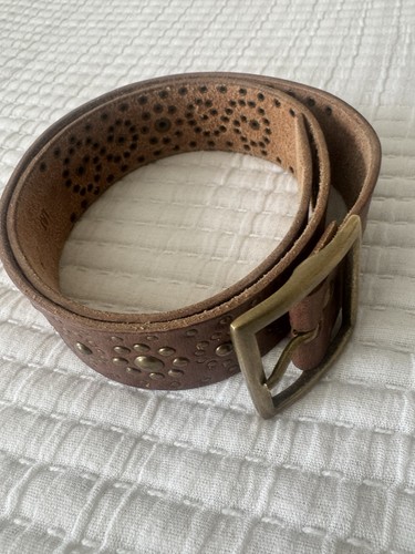 Buckle brown genuine leather - b,